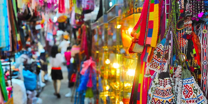 Chatuchak weekend market in Bangkok, Thailand. It is the largest market in Thailand.